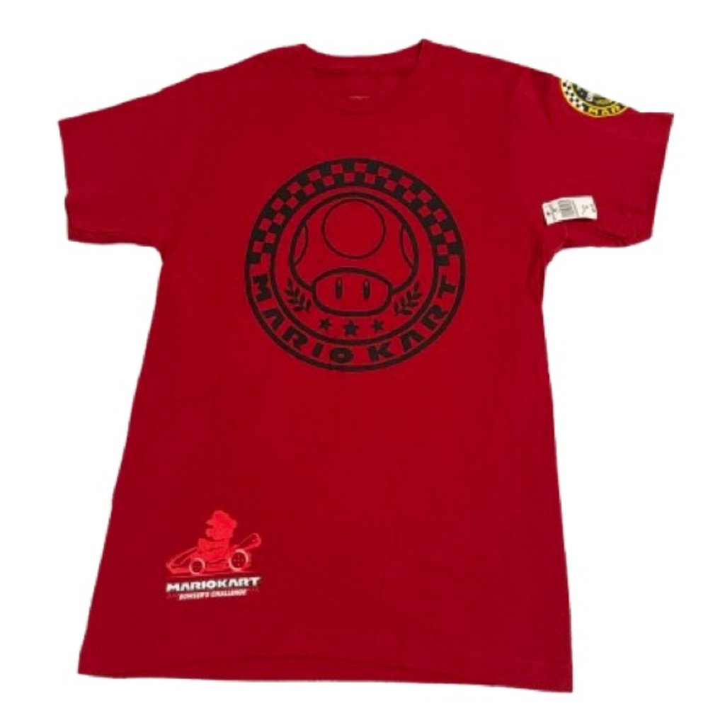 NWT Super Nintendo World Mario Kart Bowser's Challenge T-Shirt Small unisex